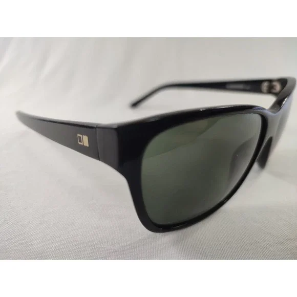OTIS Elsewhere Sunglasses Black Frames Mineral Glass Lenses Polarized Grey